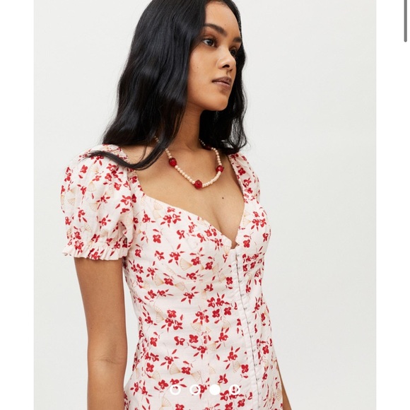 UO Britney Hook & Eye Mini Dress - Picture 1 of 7